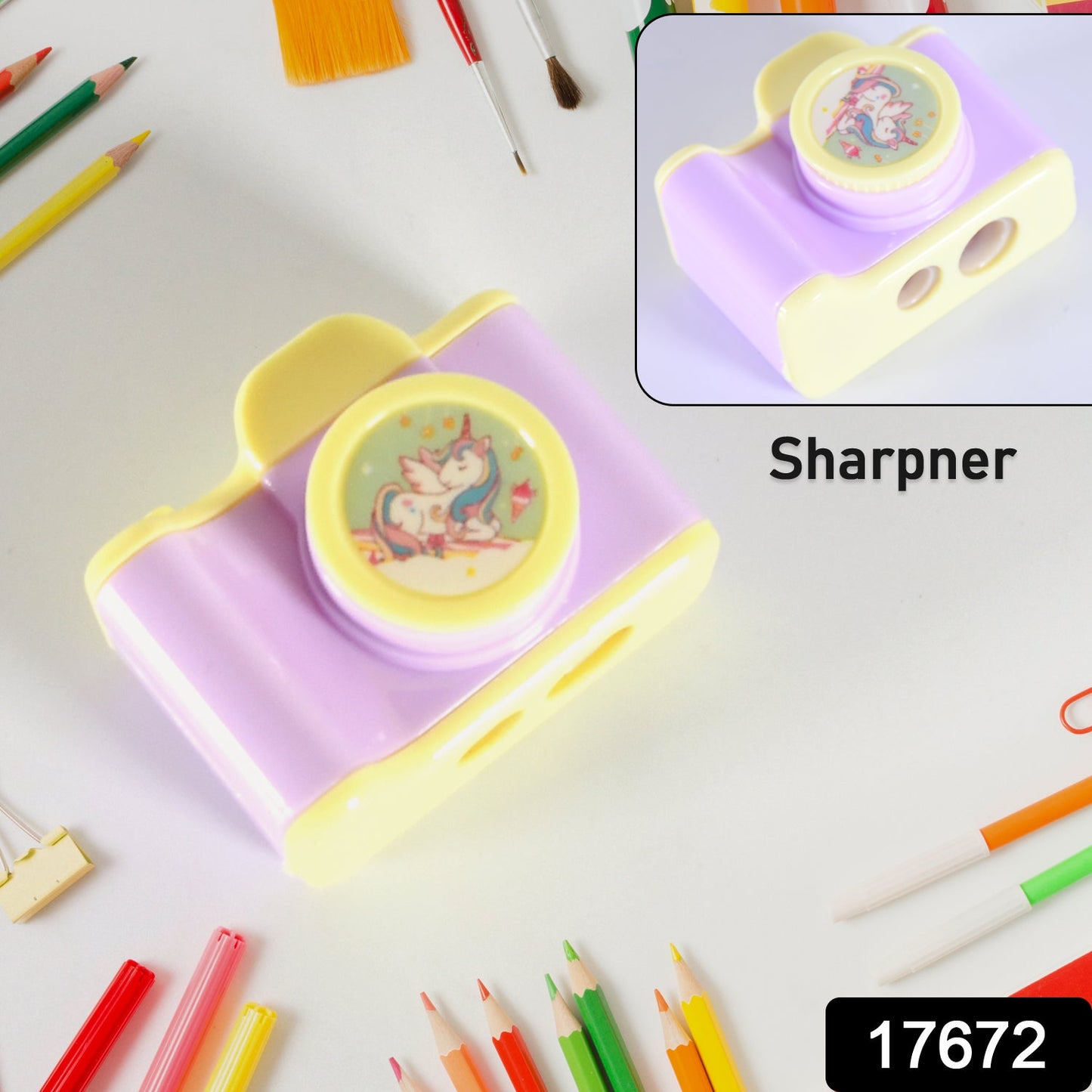 Camera Shape Pencil Sharpener β Stylish Lightweight Sharpener for Kids & Office