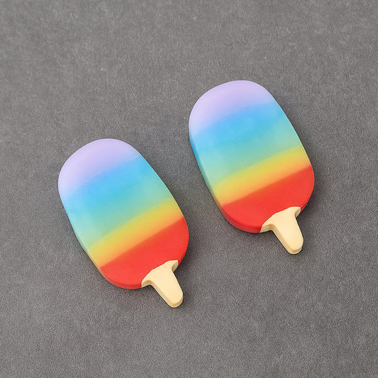 Jelly Popsicle Erasers – Cute & Fancy Mini Erasers for Kids (2 Pc Set, Mix Design)
