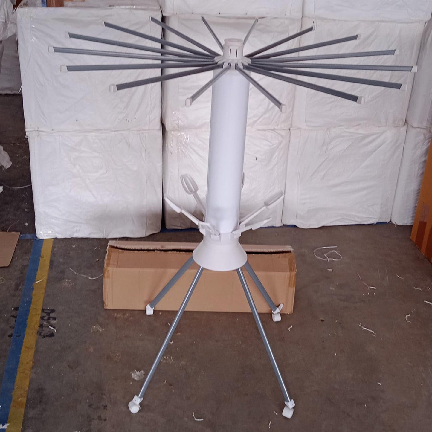 Multi-Layer Foldable Clothes Drying Rack With Wheels