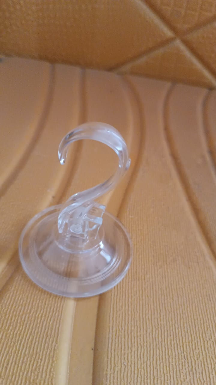 Plastic Suction Cup Hook (1 Pc)