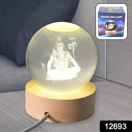 3D Crystal Ball lamps for Bedroom 3D Lamps for Home Decoration 3D Crystal Ball Night Light Gifts for Women Gifts for Men Room Decor Items for Bedroom for Friend and Family (1 Pc)