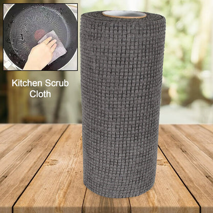 Durable Microfiber Kitchen Scrub Cloth (20×22cm, 1 Pc)