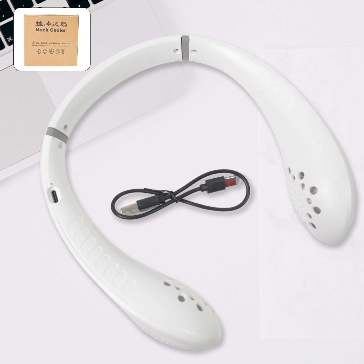 USB powered neck fan