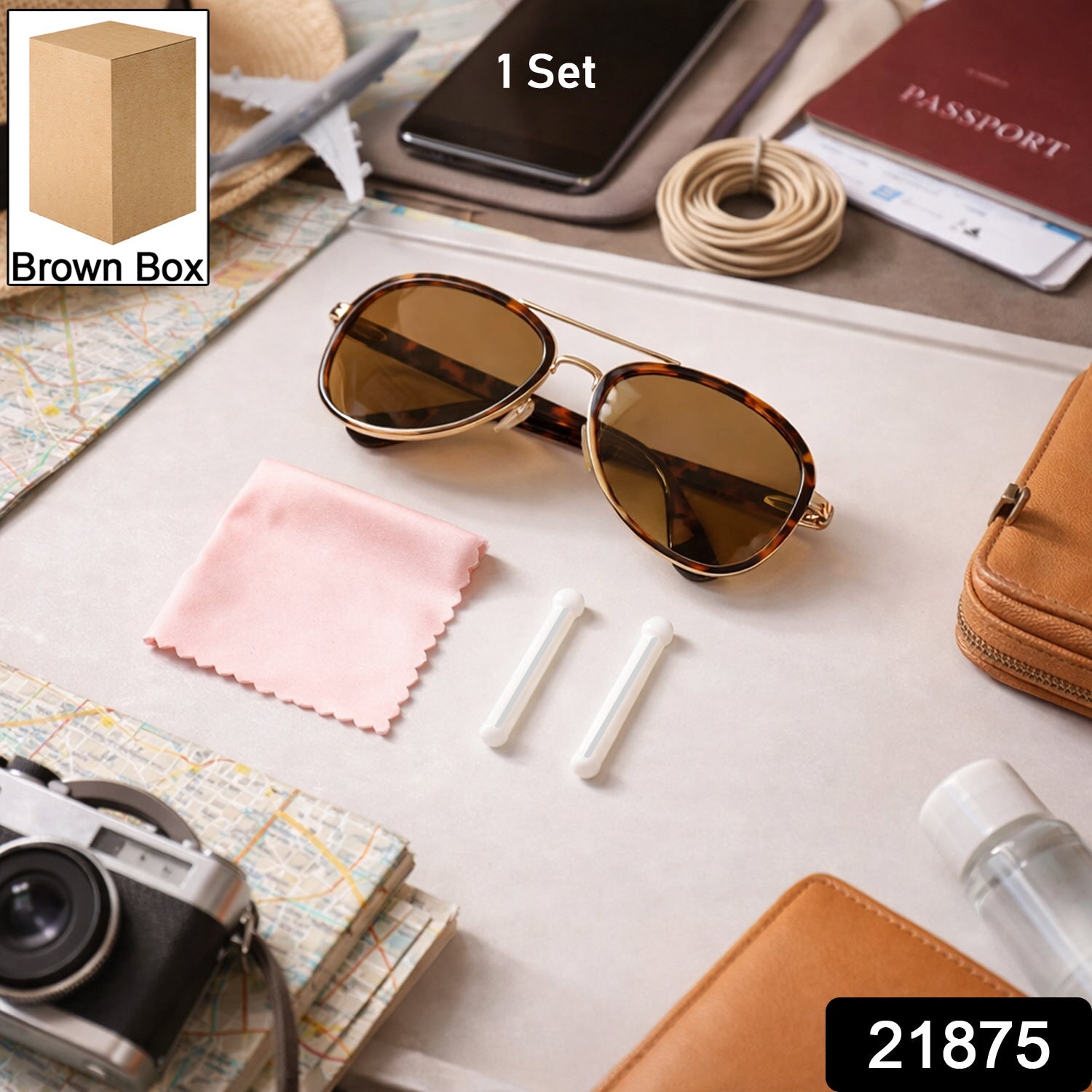 Eyewear cleaning and storage kit,