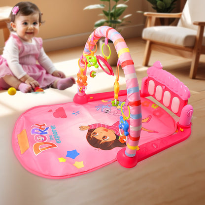 2in1 Baby Kick and Play Piano Gym Mat & Fitness Rack (1 Set)