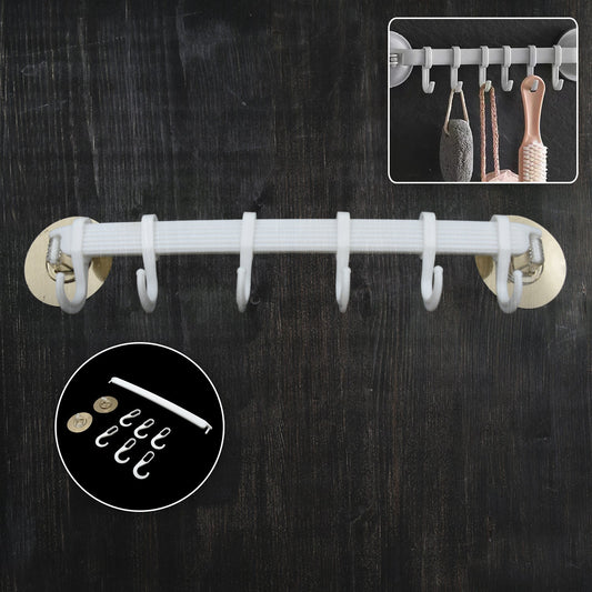 1 Pc Bath Towel Hanger Wall Mounted Towel Holder Rack for Kitchen Bathroom