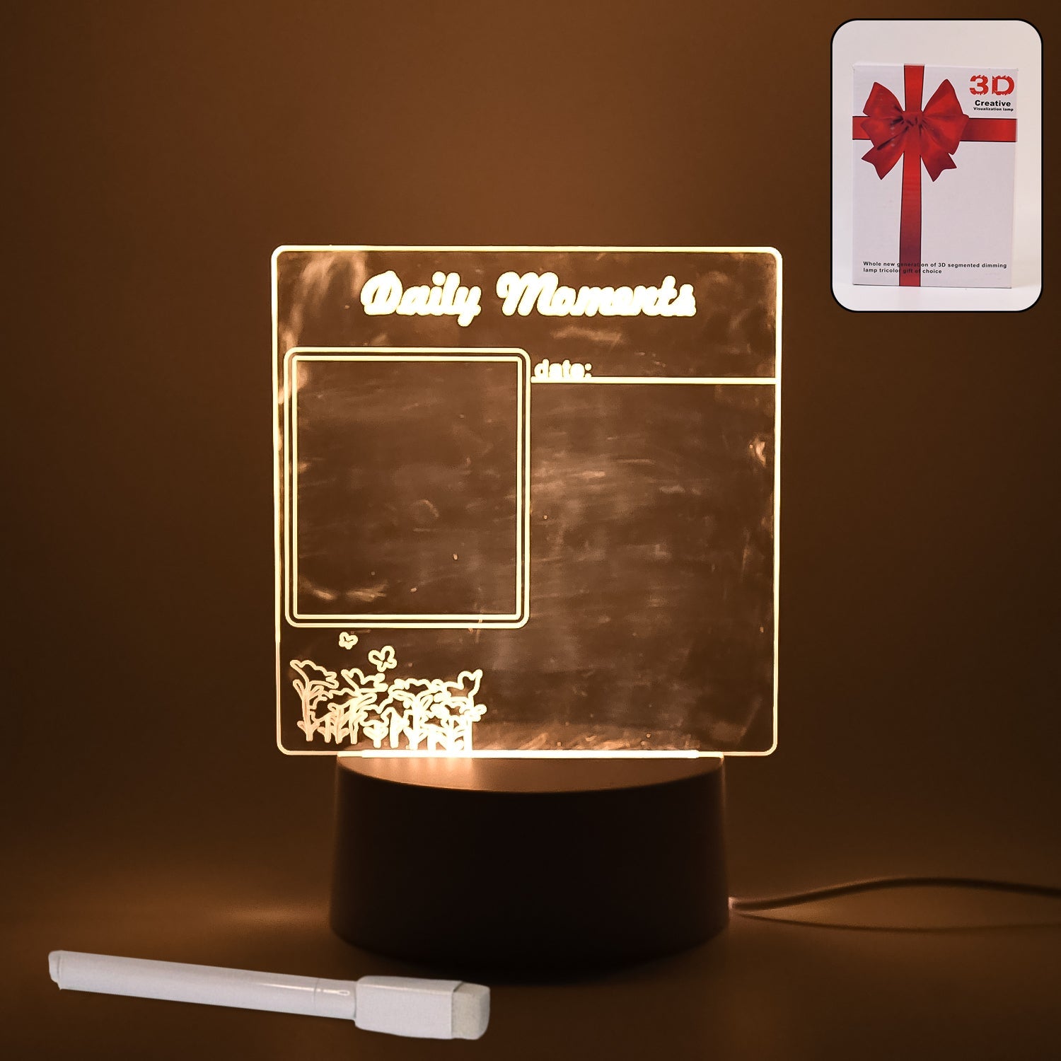 3D Acrylic Creative Lamp Decorative Light