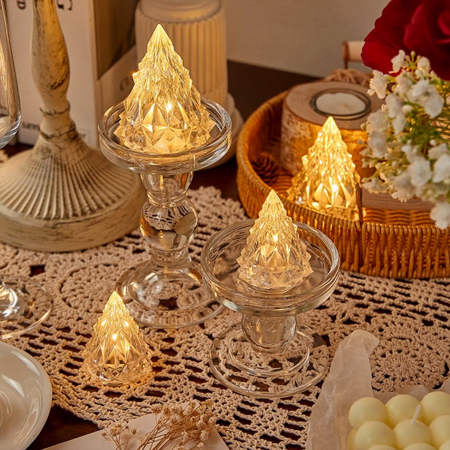 Iceberg Pyramid Candle Light