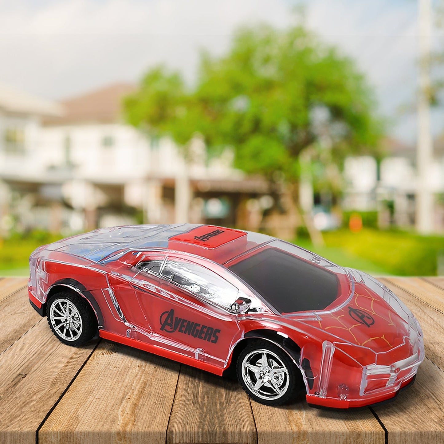 Plastic RC Racing Car – 2-Way Control with Handle Remote & Rechargeable Battery