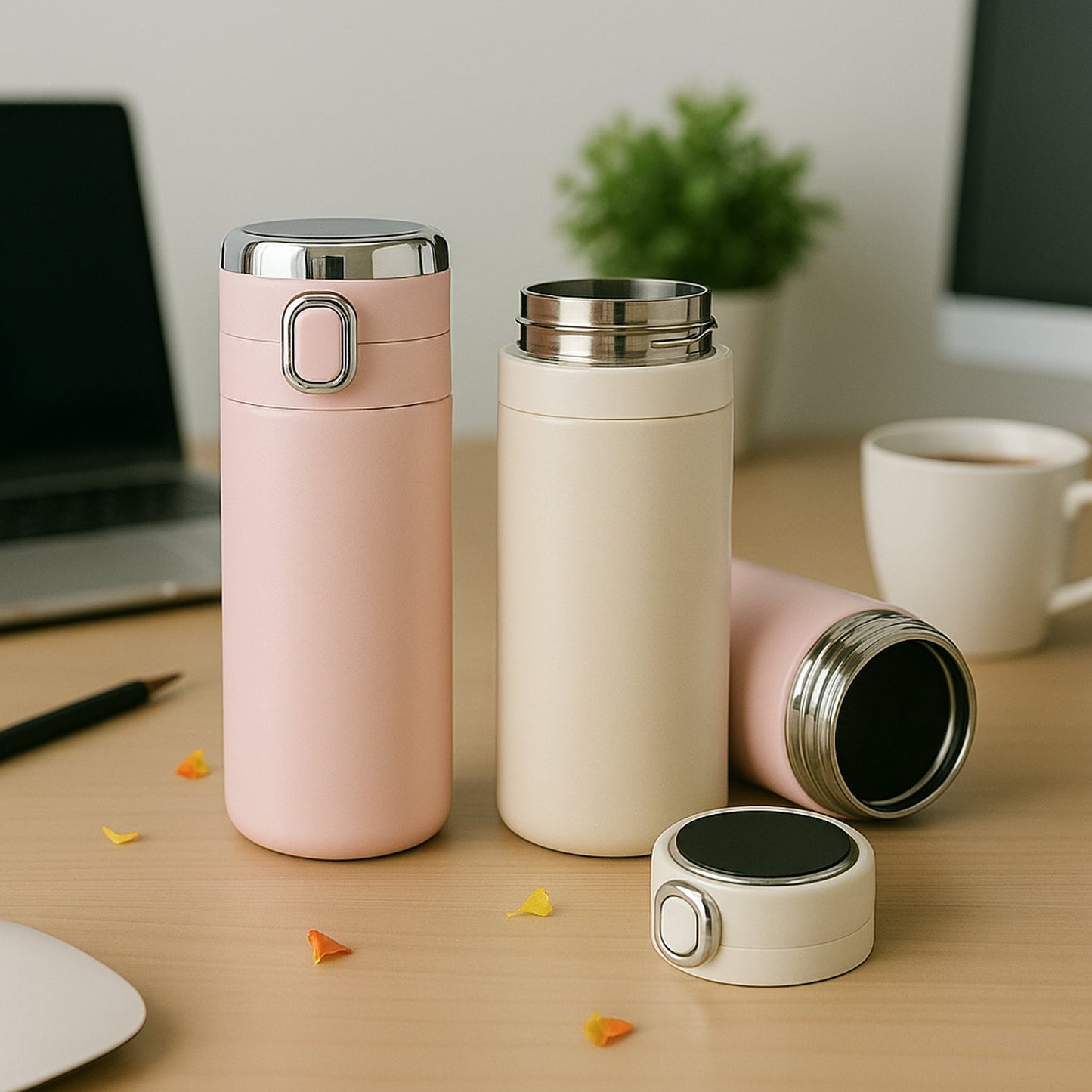 Smart Vacuum Insulated Water Bottle with LED Temperature Display (320 ml)