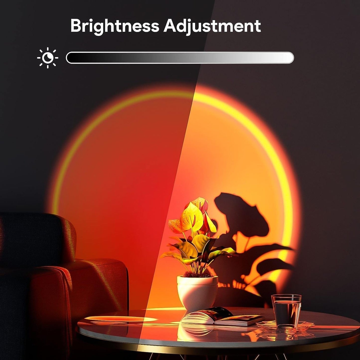 Multi Colors Sunset Lamp, Sunset Projection Lamp LED Night Lights