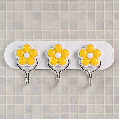 Multipurpose Strong & Hook Self-Adhesive hooks for wall Heavy Plastic Hook (1 Pc)