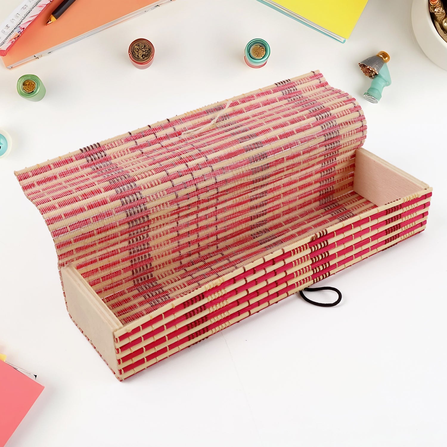 Traditional Bamboo Mat Storage Case