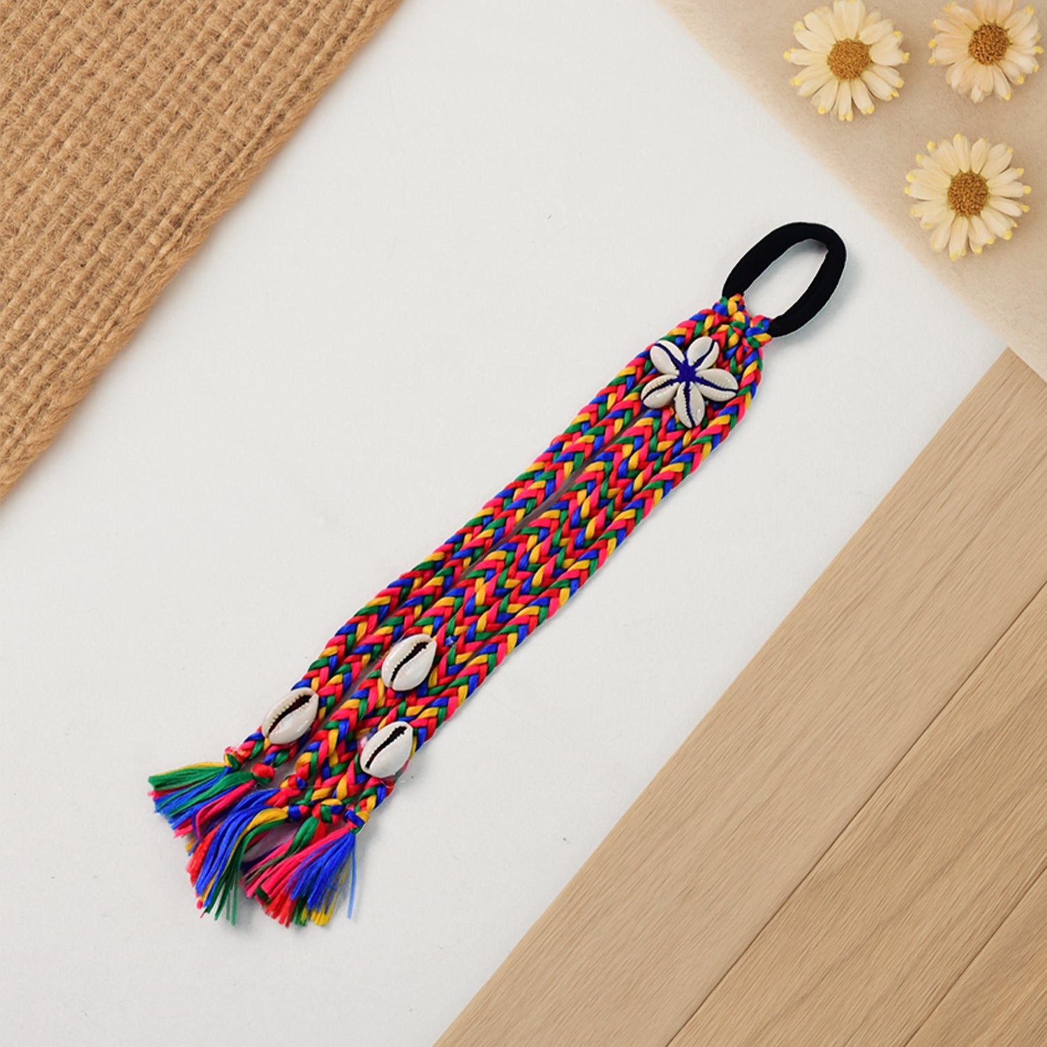 Traditional Multicolor Braided Hair