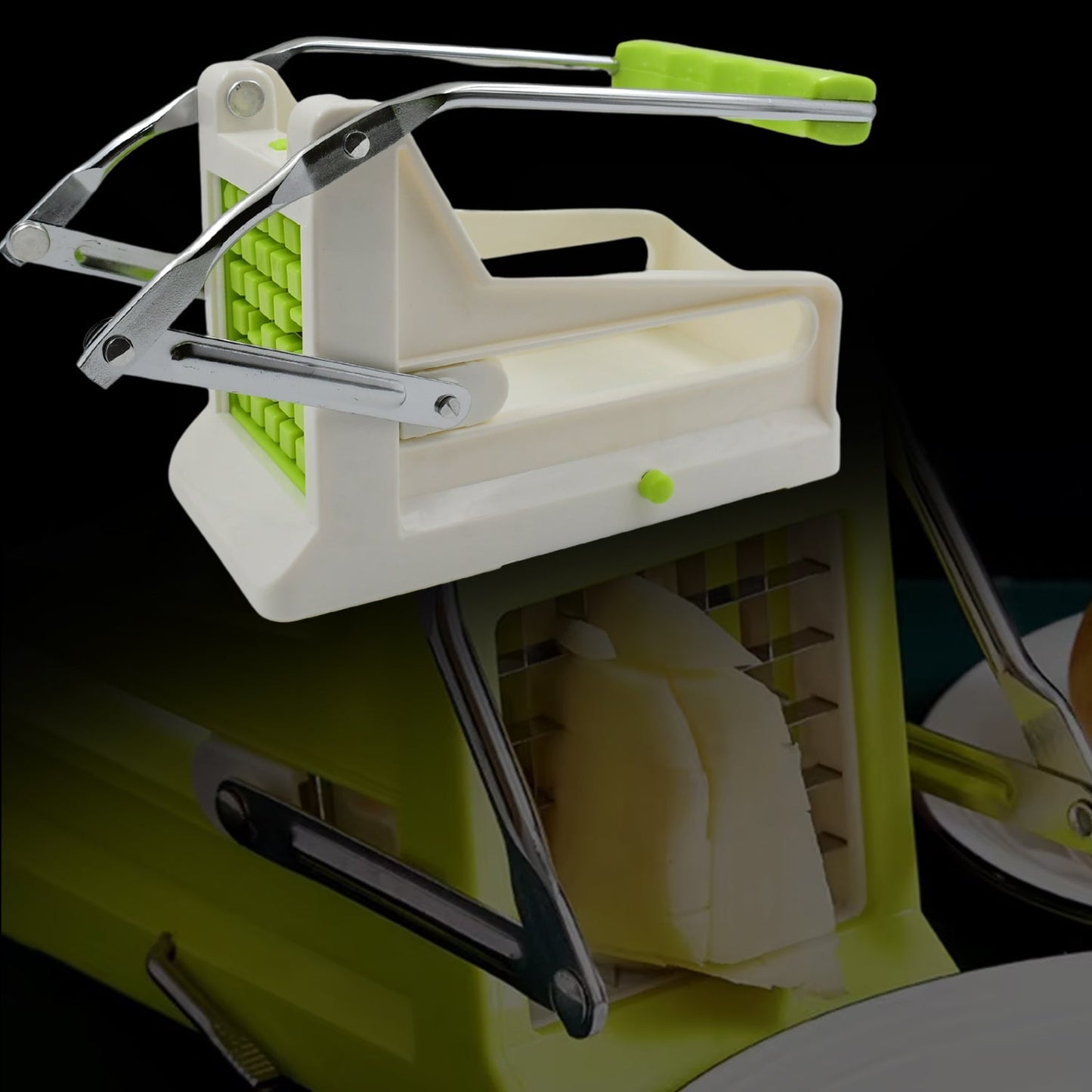 French Fry Cutter Stainless Steel Vegetable & Potato Slicer (1 Pc)