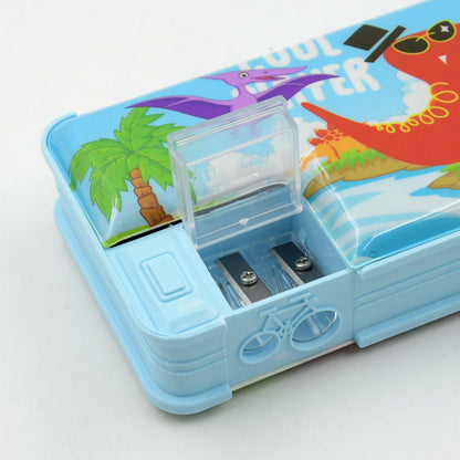 Plastic Multipurpose Compass Box (1 Pc, Mix Design)
