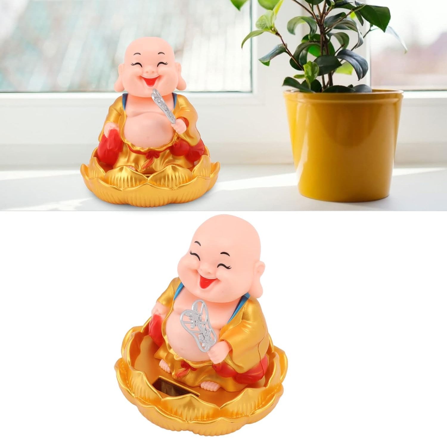 Solar Powered Moving Buddha
