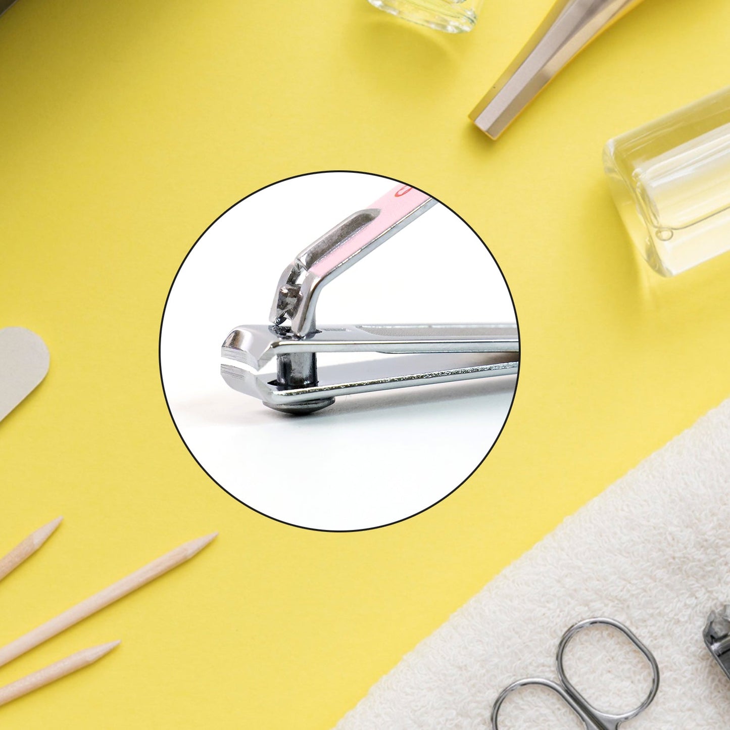 Cute Nail Clipper with Nail Catcher, Nail File - Stainless Steel (1 Pc)