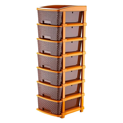 7-Layer Multipurpose Plastic Storage Drawer Organizer
