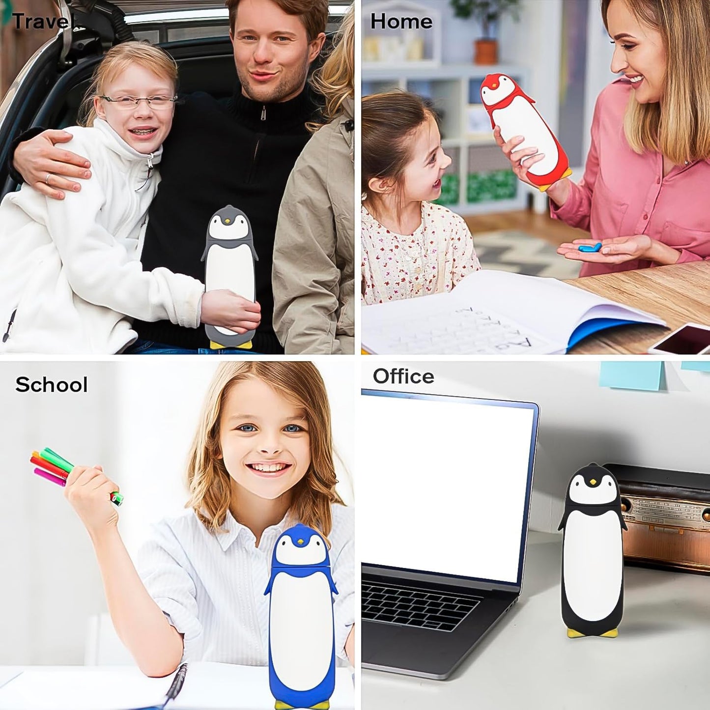 Penguin Water Bottle Penguin Cartoon Water Bottle