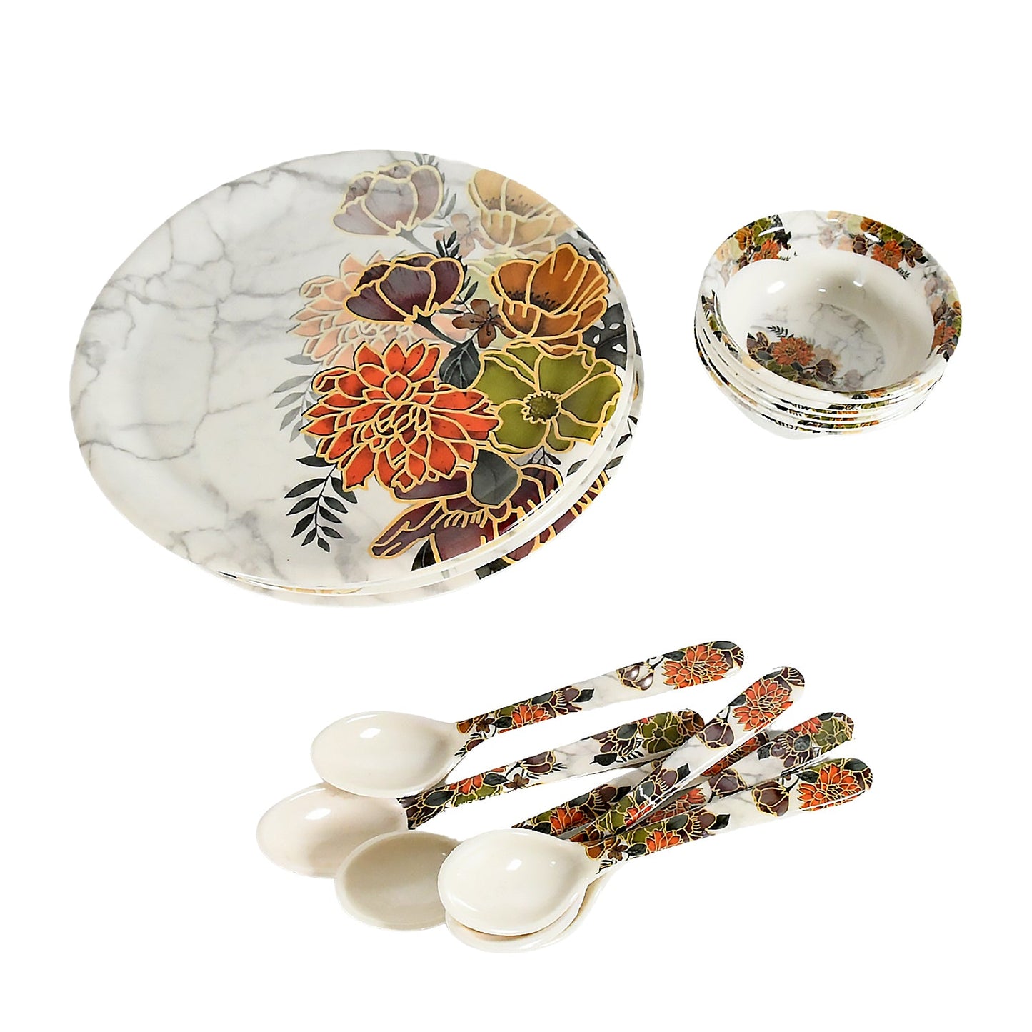 Dream 18-Piece Plastic Dinner Set
