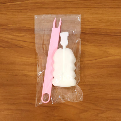 Long Handle Silicone Bottle Cleaning Brush 32 cm (1 Pc)