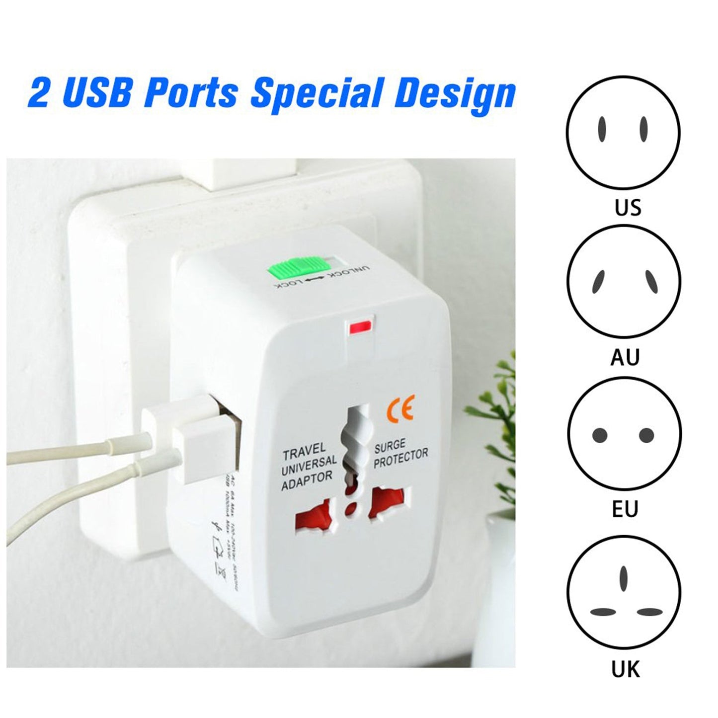  Universal Power Adaper