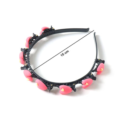 Cute Heart Design Decorative Hairband for Women & Girls (1 Pc)