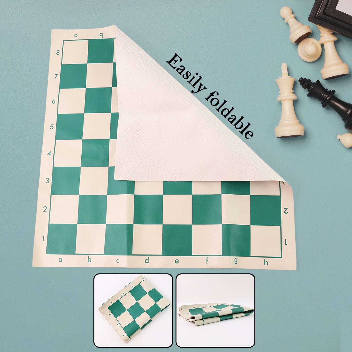 Big Premium Portable Chess Set Plastic Chess Pieces (1 Set)