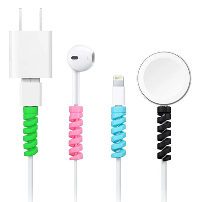 Spiral Charger Cable Protector for All Universal Cable (Pack of 10)