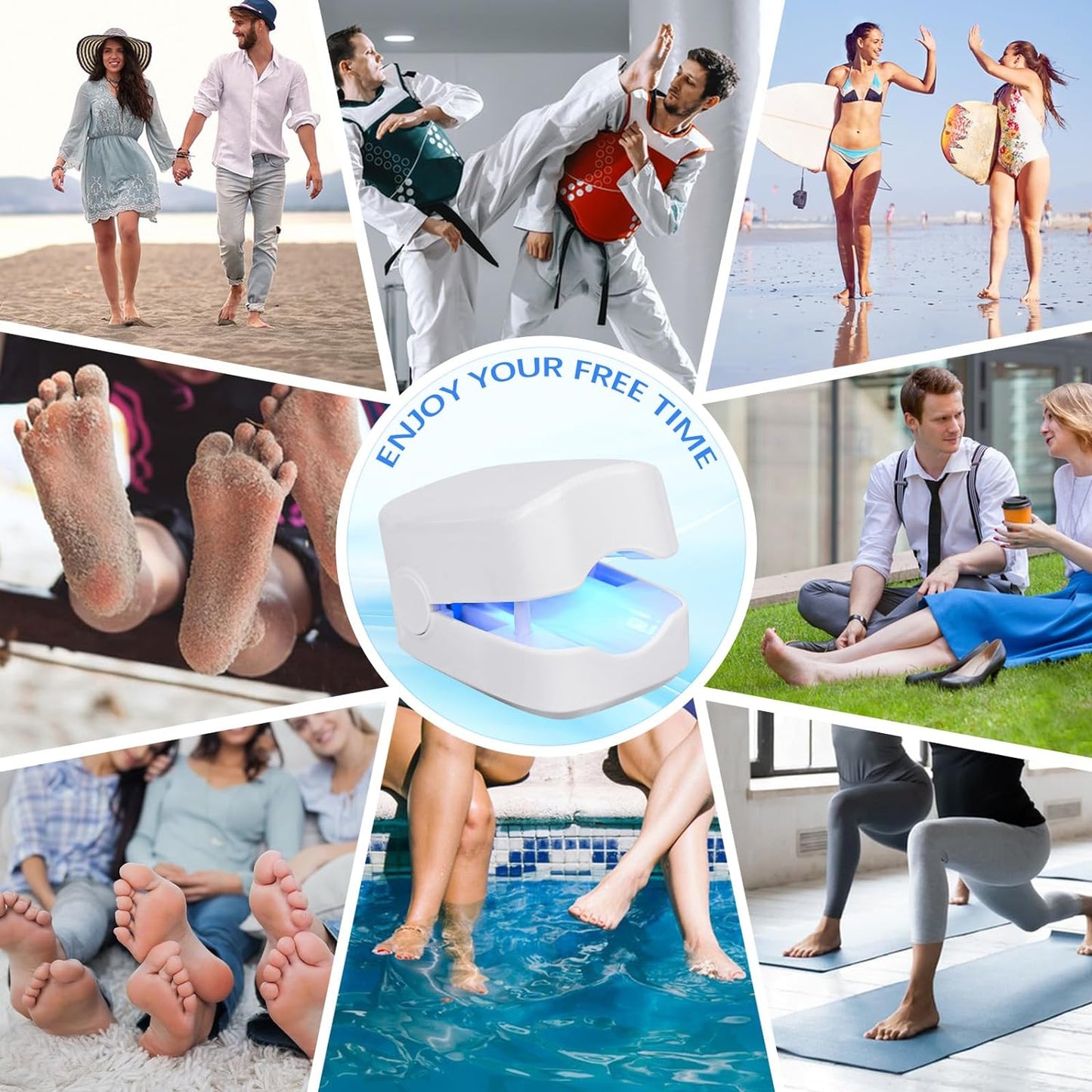 Rechargeable Nail Fungus Laser – Anti-Fungal Device Toenails, Hands & Feet (Home Use)