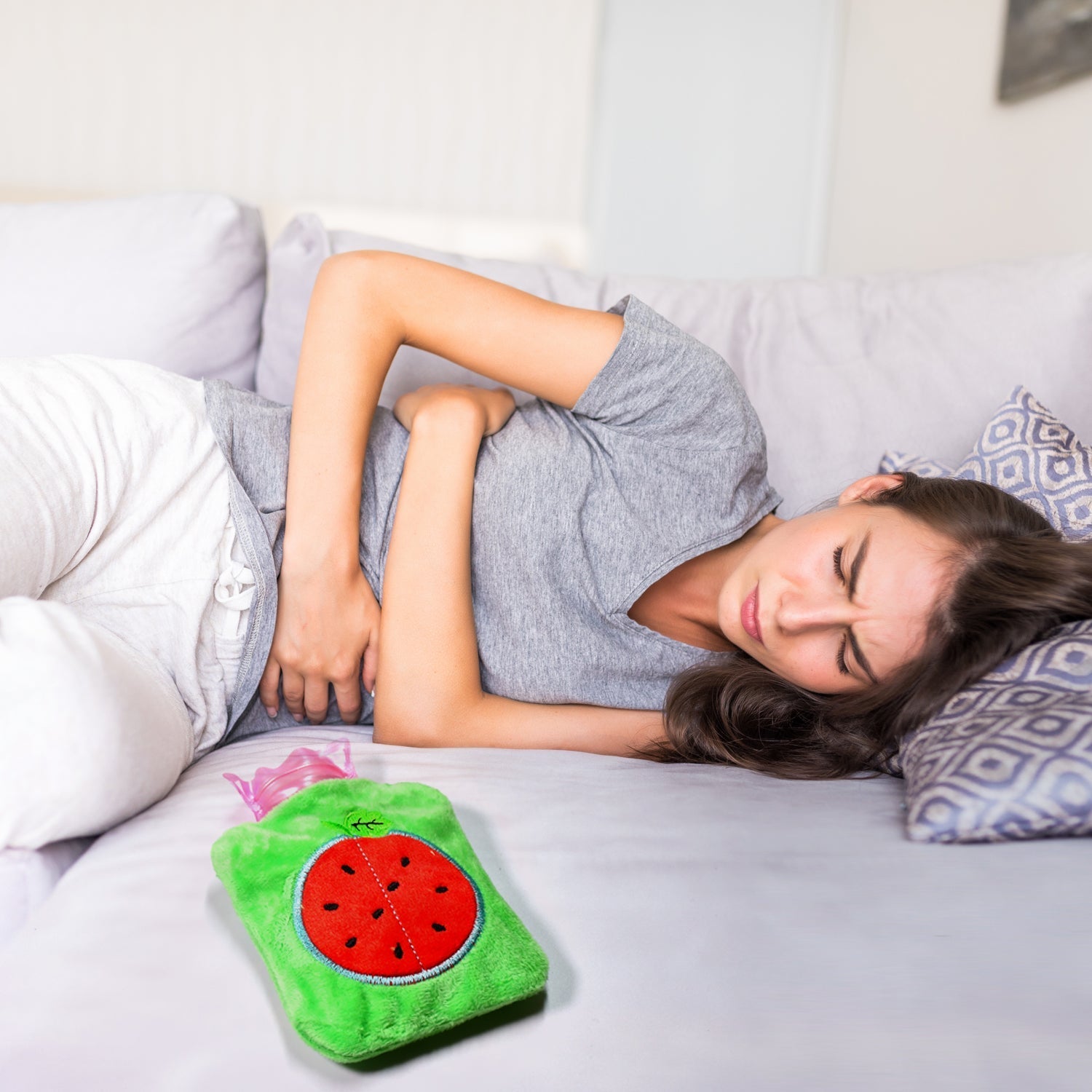 Cute watermelon heating bag