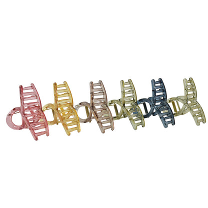 Plastic Hair Clamp Grip, Simple Matte Hair Barrette Clamp (1 Pc)