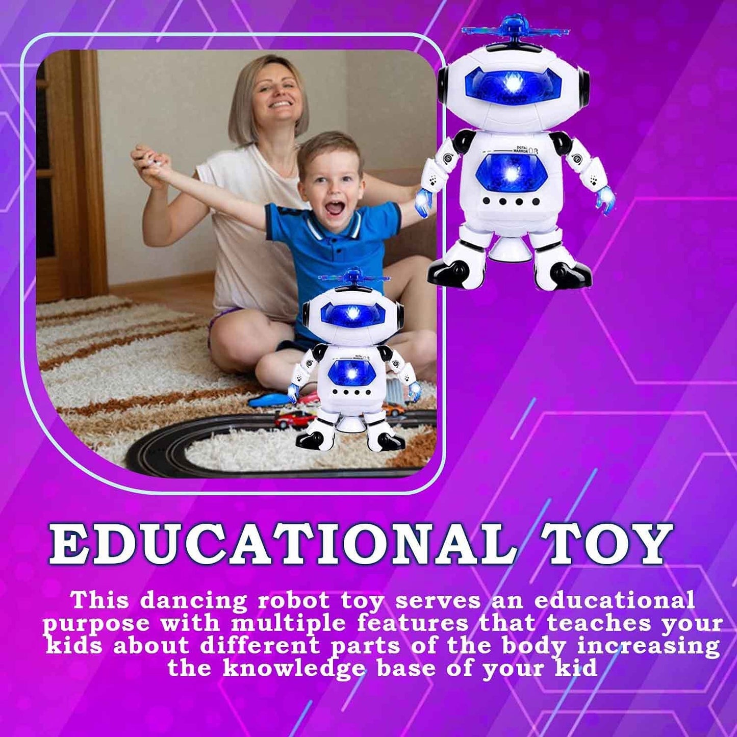 Dancing Robot with 3D Lights