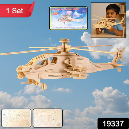 DIY Wooden Helicopter Model