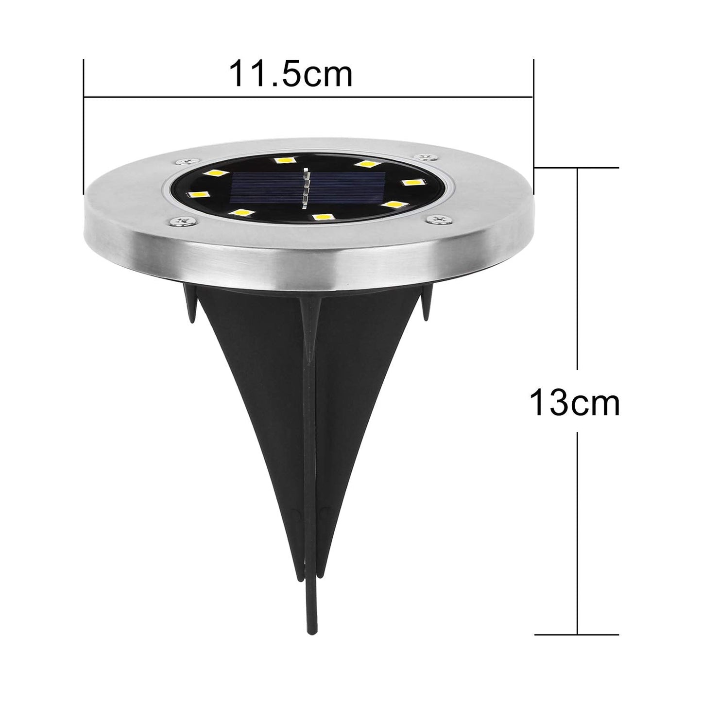 Solar Powered LED Garden Lights (4 Pc)