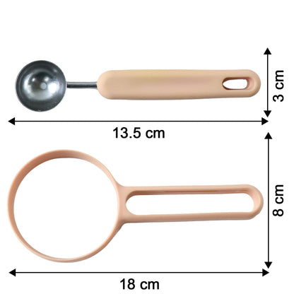 2 in 1 Fruit Scooper and Cutter Tool (1 Pc)