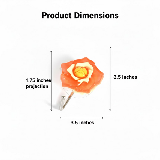 Multipurpose Self Adhesive Wall Hook – Load Capacity Up to 1 Kg (Mix Design / 1 Pc)