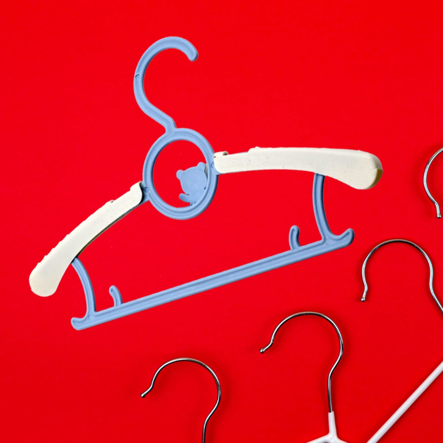 Large Adjustable Plastic Dress Hangers – Space-Saving & Lightweight (5 Pc)