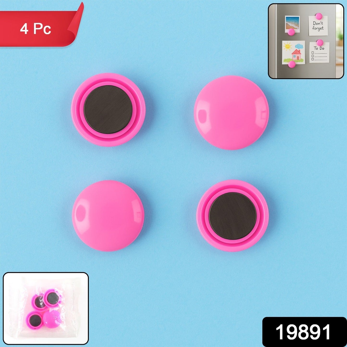 Round Fridge Magnets 