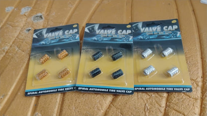 Tire Valve Stem Caps Fit 4pcs Silver