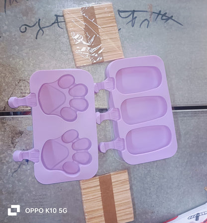 Silicone Sicle Molds – DIY Ice Pops with Lids & 50 Sticks