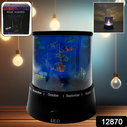 LED Projector Night Light – 3 Battery Lamps (1 Pc, Battery Not Included)
