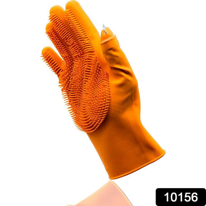 Silicone Glove with Multi Function Blade for Cutting Cleaning Vegetables 1 Pc