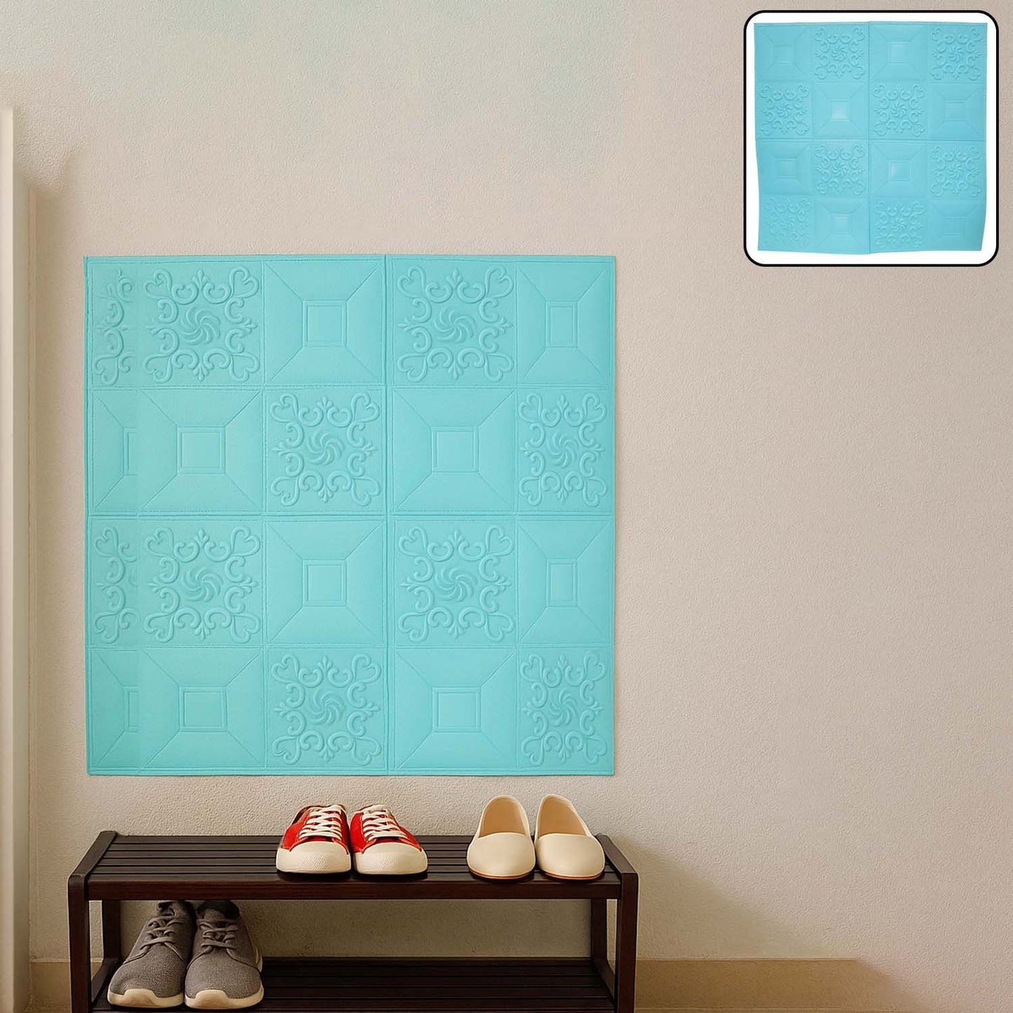 Wallpaper 3D Foam Wallpaper Sticker Panels (70 x 70 Cm / 1 Pc)