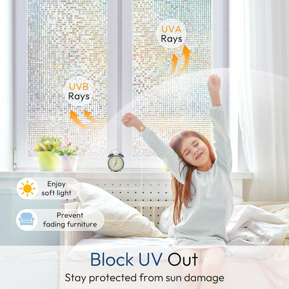 Decorative Window Film 45 cm x 3 m - (Not-Adhesive / 1 Pc)