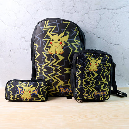 Cartoon Character School Bag Combo Set for Kids (3 Pc)