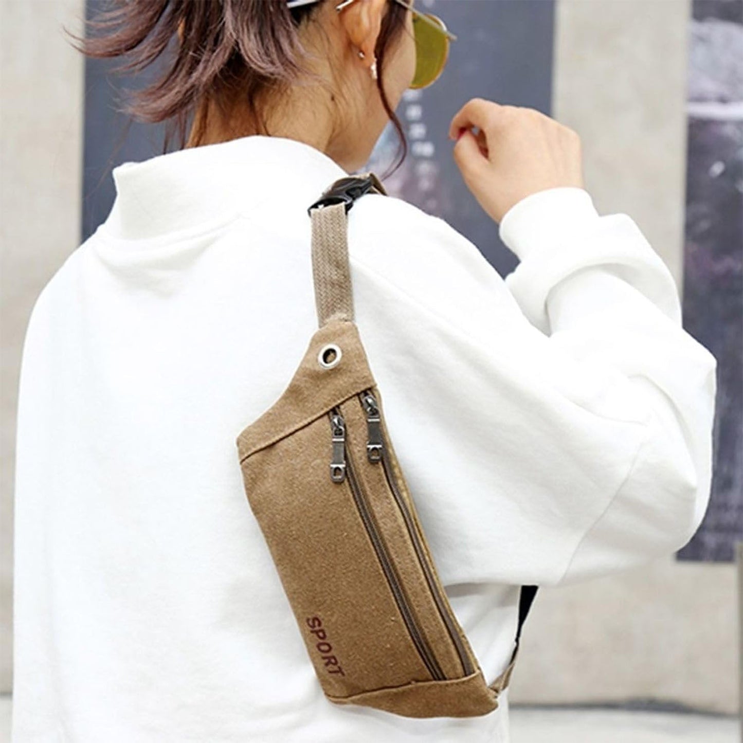 Zipper Waist Pouch