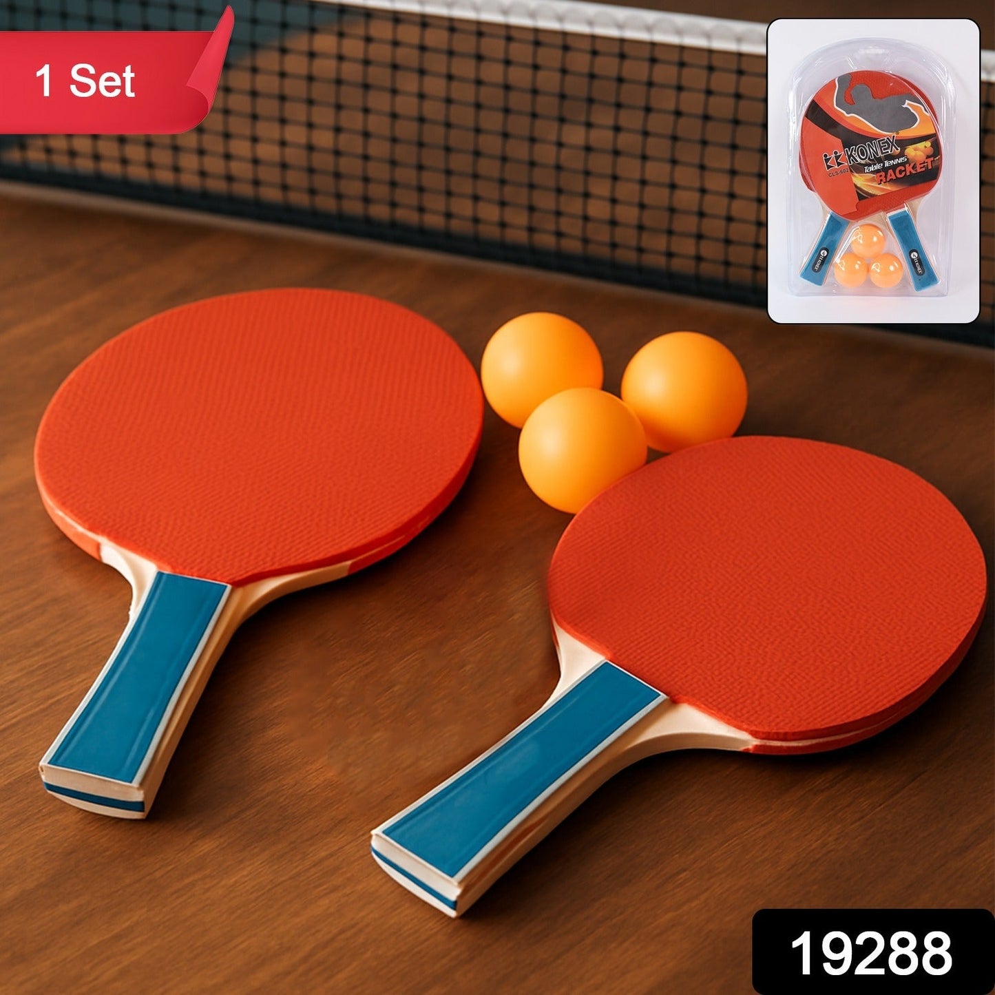 Konex Professional Table Tennis Racket (1 Set)