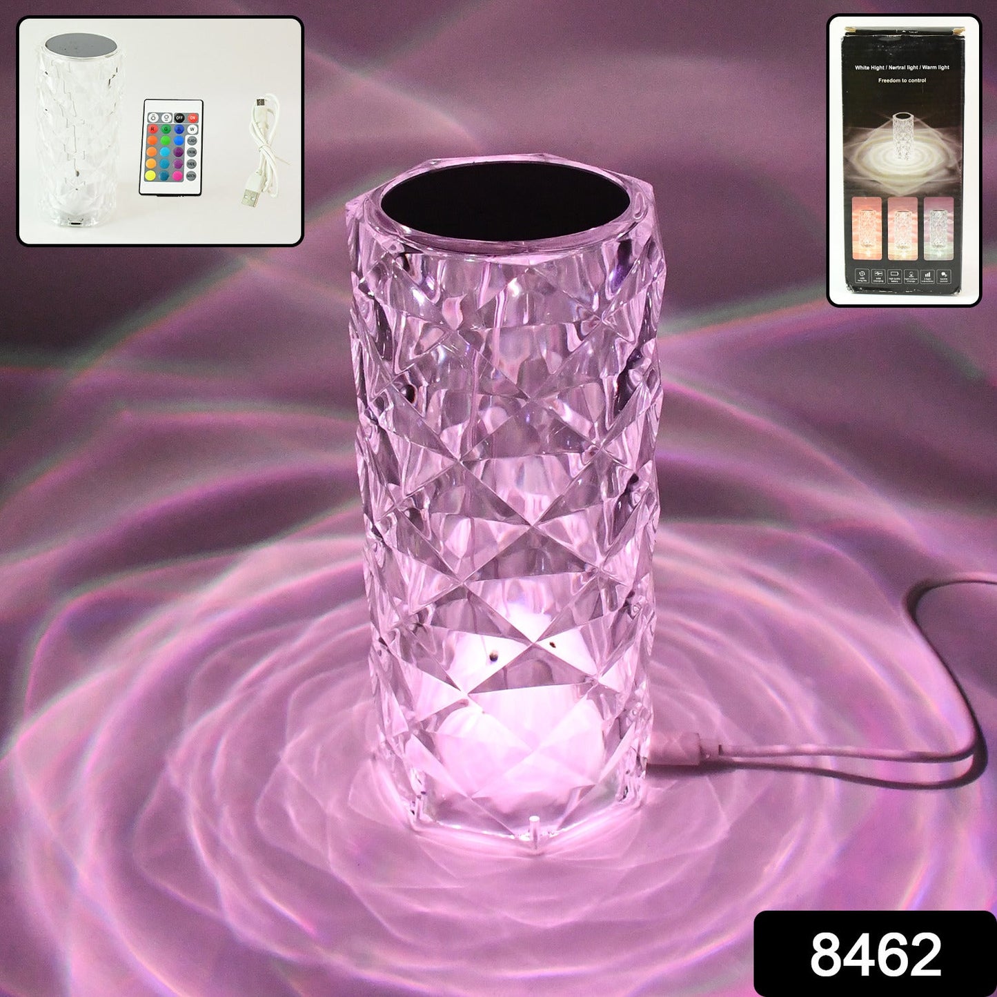 LED Touch-Control Crystal Table